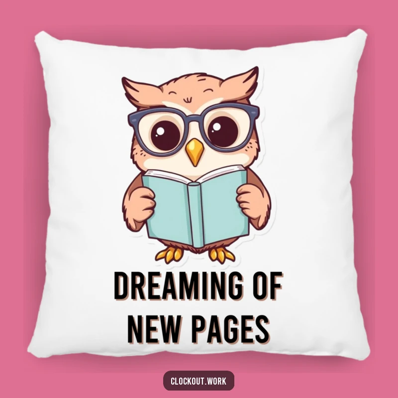 Funny Owl Reading Pillow: Comfort Meets Literary Comedy