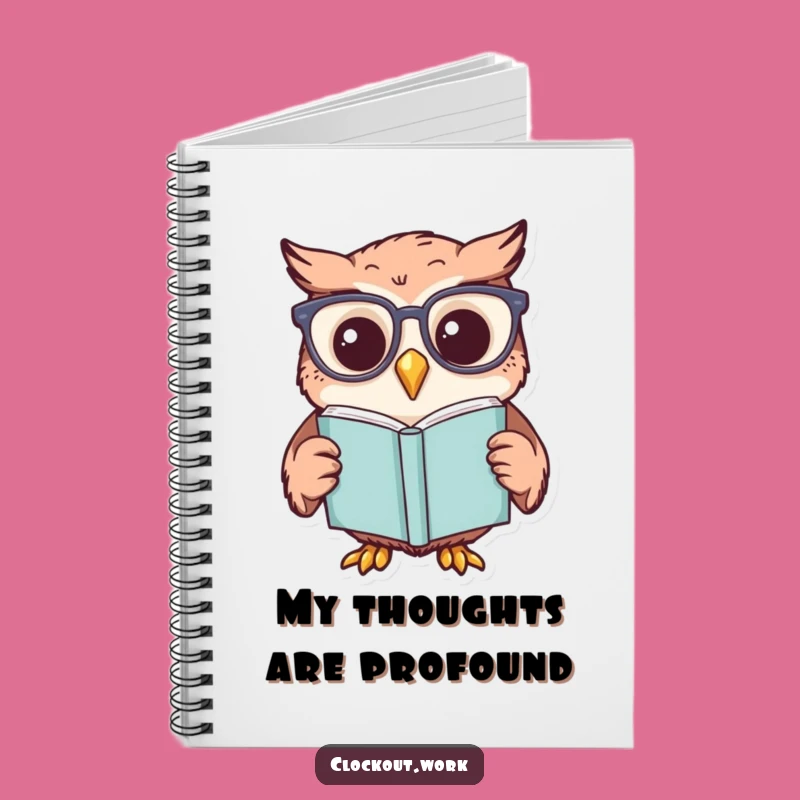 Funny Owl Study Notebook: Jot Down Ideas with Intellectual Hilarity