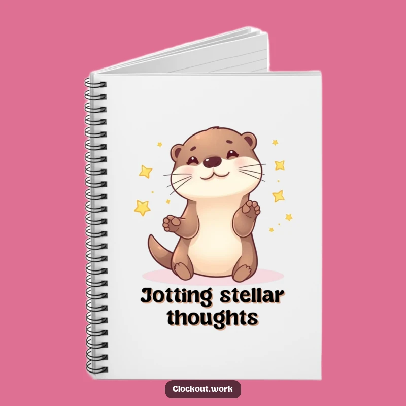 Funny Otter Star Juggler Notebook: Capture Your Cosmic Ideas