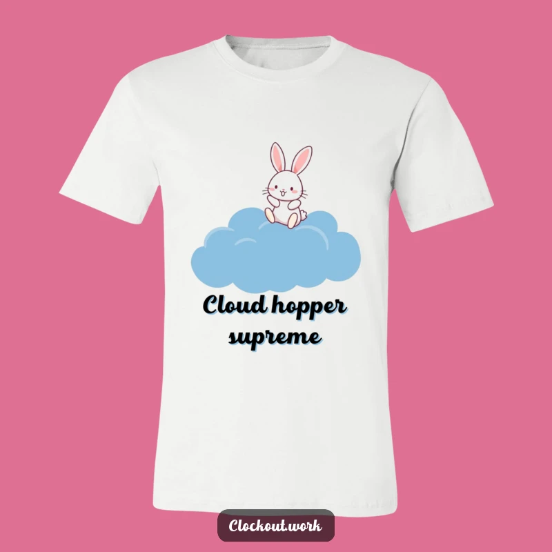 Funny Rabbit Cloud Hopper T-Shirt: Wear Your Joyful Dreams Comfy and Cute