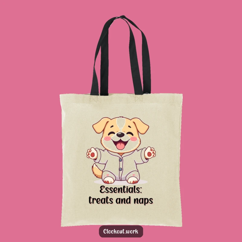 Funny Dog Pajamas Tote Bag: Carry Your Comfort and Humor
