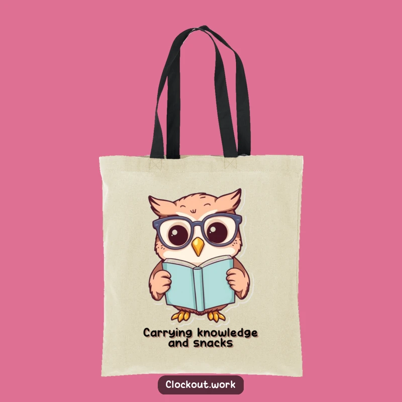 Funny Owl Book Tote Bag: Carry Your Laughs and Literature